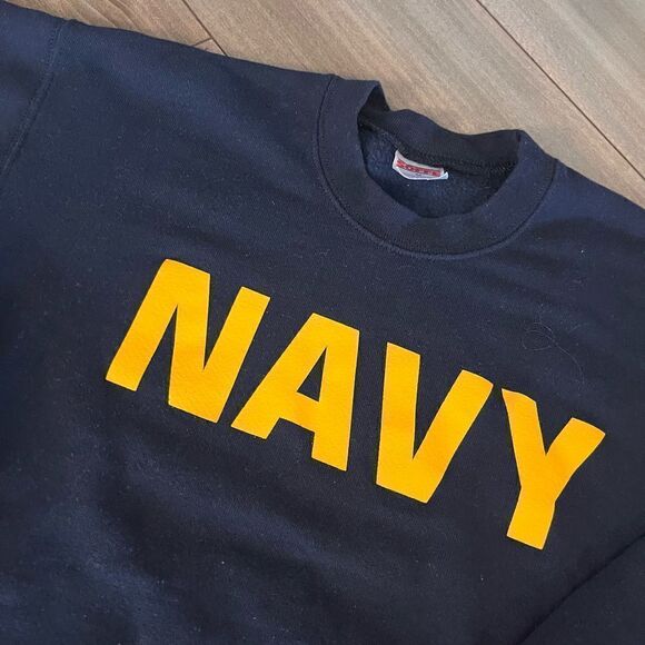 Vintage Soffe Navy Blue Athletic Crewneck Men Medium - Picture 2 of 5